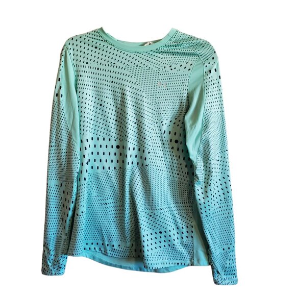 Under Armour Mint Green Long Sleeve Crew Neck Shirt Cold Gear - Large - Picture 2 of 14